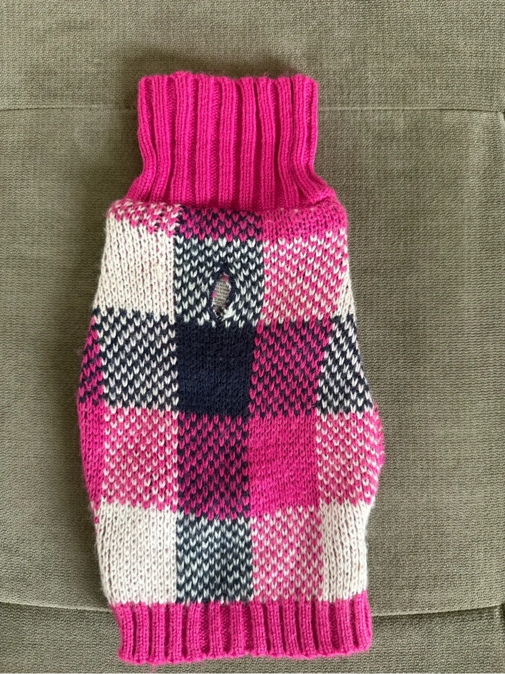 XS Dog Sweater Bundle - Black Worthy Dog Chevron and Pink Patchwork Patterns